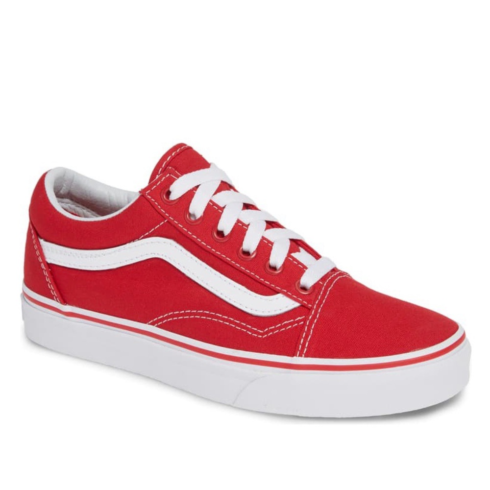 NEW W/ BOX Red Vans Old Skool Sneaker